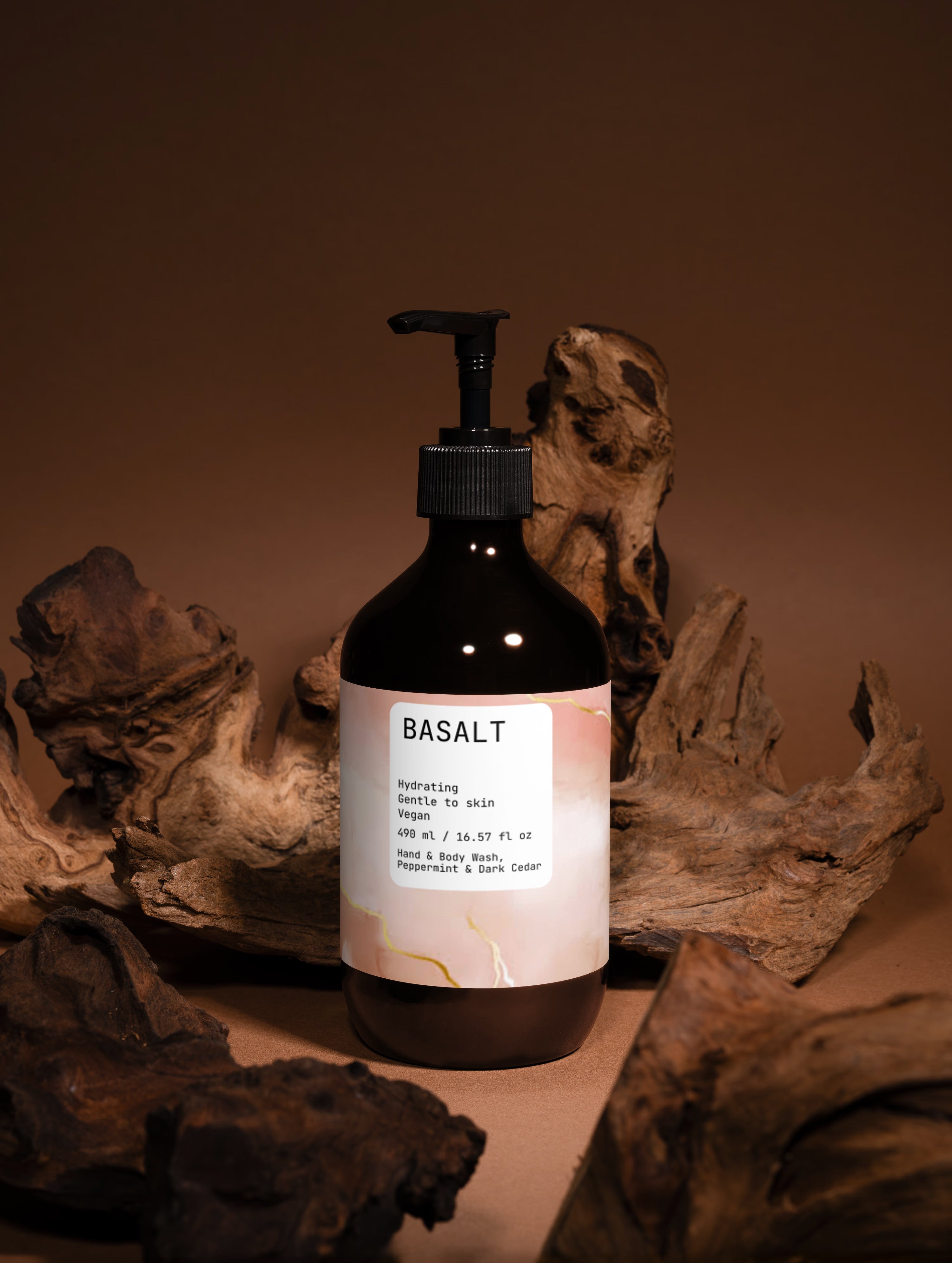 Hand & Body Wash, Peppermint & Dark Cedar